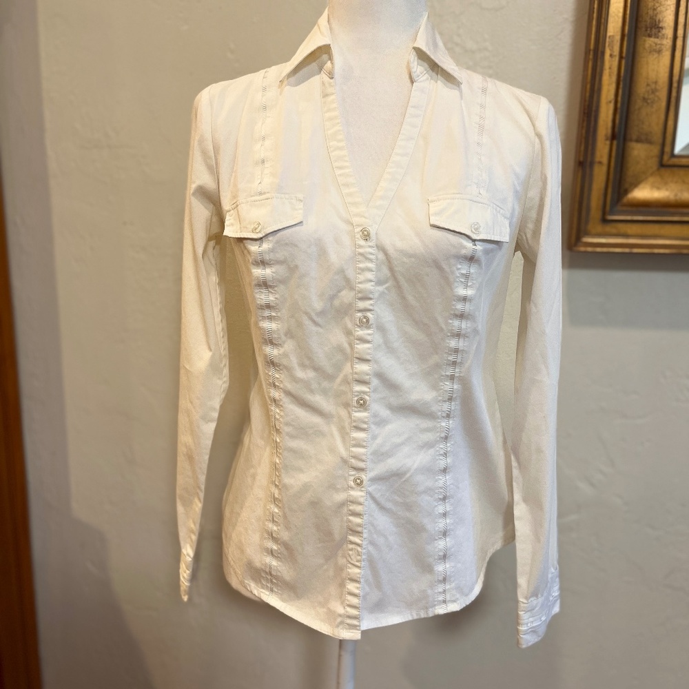 White House/Black Market Long Sleeve Blouse